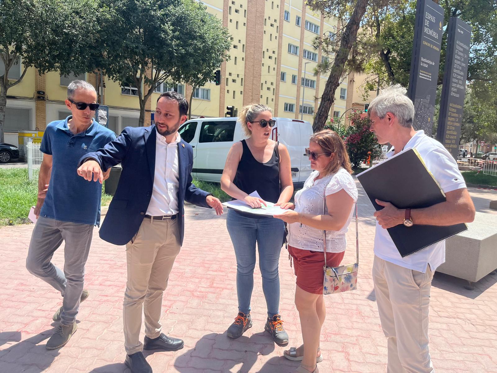 Toledo: “Consensuem amb la presidenta de la Gaiata 11 la ubicació del monument garantint que no es veurà afectat per les obres d'adequació a la Zona de Baixes Emissions”