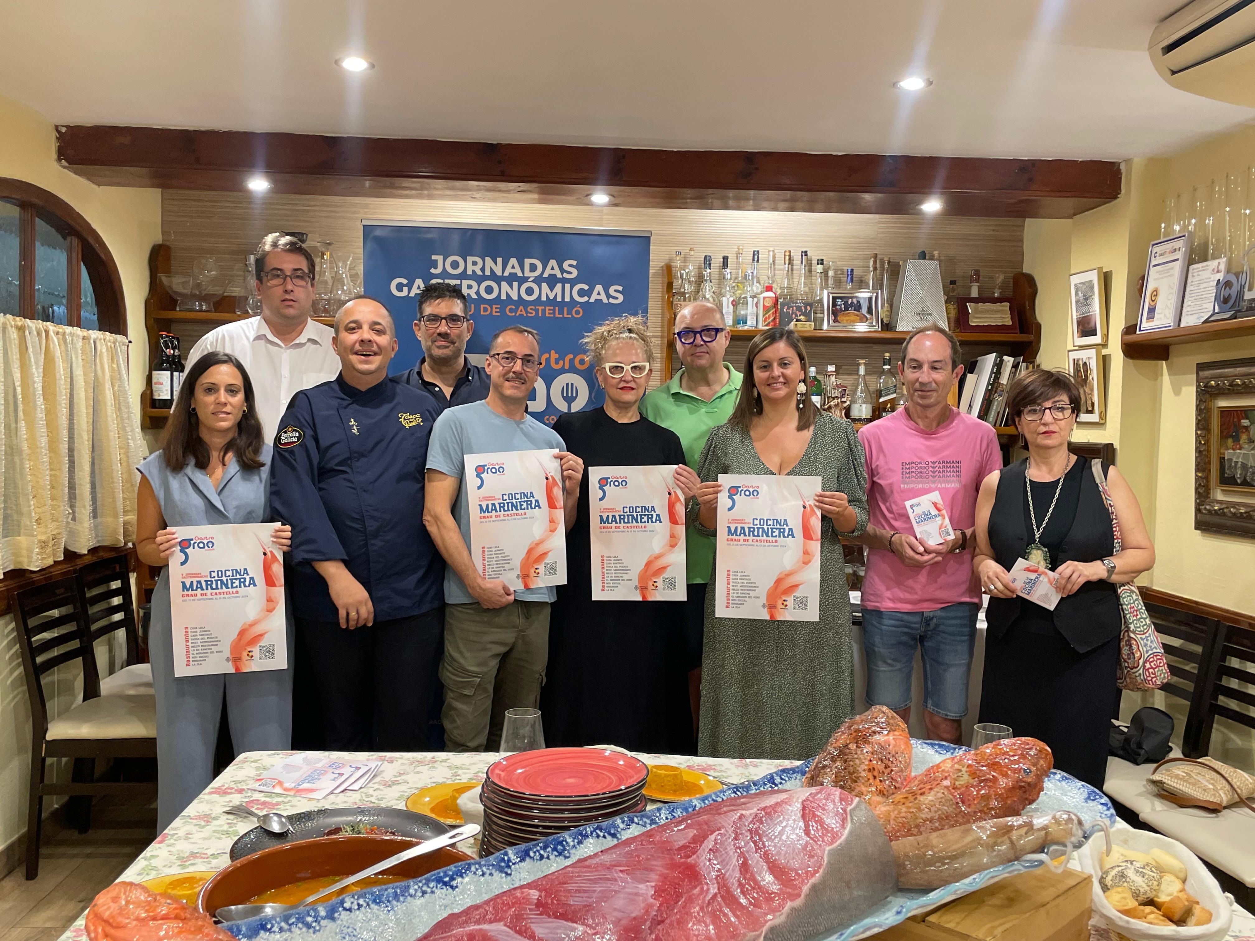 Castellón presenta en el Grao la V edición de las Jornadas Gastronómicas de la Cocina Marinera